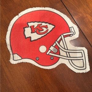 NEW Kansas City Chiefs Red Helmet Shirt Size Fabric Patch